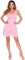 The Costume Center Pink Basic Skater Dress Women Adult Halloween Costume - Large